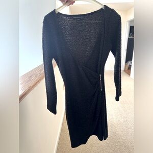 Shimmer black V-neck French Connection Dress size 4